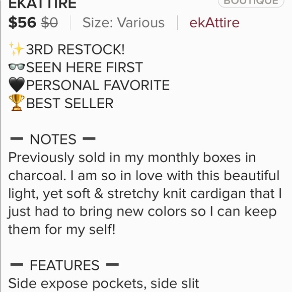 BEAUTIFUL EkAttire sweater! - Picture 5 of 5